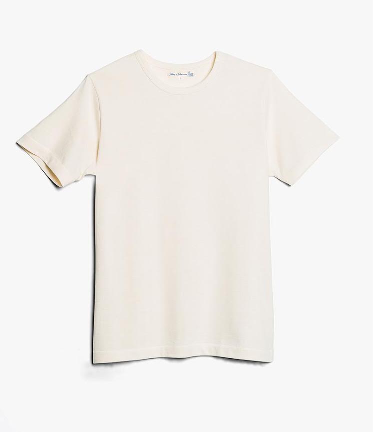 Merz b. Schwanen | 215 | Classic Crew Neck T-Shirt | Natur