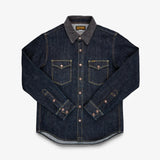 Iron Heart | IHSH-427-IND | 16oz Selvedge Denim CPO Shirt | Indigo