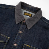 Iron Heart | IHSH-427-IND | 16oz Selvedge Denim CPO Shirt | Indigo