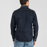 Iron Heart | IHSH-427-IND | 16oz Selvedge Denim CPO Shirt | Indigo