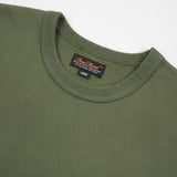 Iron Heart | IHTL-1501 | 11oz Cotton Knit Long Sleeved Crew Neck Sweater | Olive