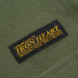 Iron Heart | IHTL-1501 | 11oz Cotton Knit Long Sleeved Crew Neck Sweater | Olive