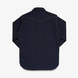 Iron Heart | IHSH-295-IB | 14oz Selvedge Denim Western Shirt | Indigo/Black