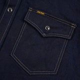 Iron Heart | IHSH-295-IB | 14oz Selvedge Denim Western Shirt | Indigo/Black