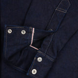 Iron Heart | IHSH-295-IB | 14oz Selvedge Denim Western Shirt | Indigo/Black