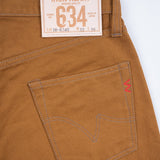 Iron Heart | IH-634D | 17oz Duck Straight Cut Jeans | Brown