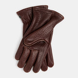 Crud | Gjöra Bison leather gloves | brown