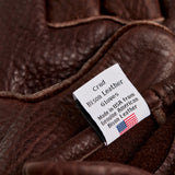 Crud | Gjöra Bison leather gloves | brown