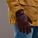 Crud | Gjöra Bison leather gloves | brown