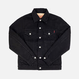 Iron Heart | IHJ-86-BLK | 14oz Selvedge Denim Modified Type III Jacket | Black/Black