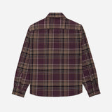 3sixteen | Utility Flannel | Burgundy Oak Plaid
