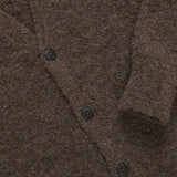 3sixteen | V-Neck Cardigan Boucle Alpaca | Earth