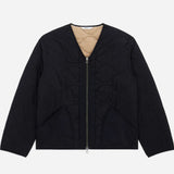 3sixteen | Zip Liner Jacket | Black Nylon Sherpa
