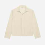 3sixteen | Loop Collar Shirt | Ecru Mesh