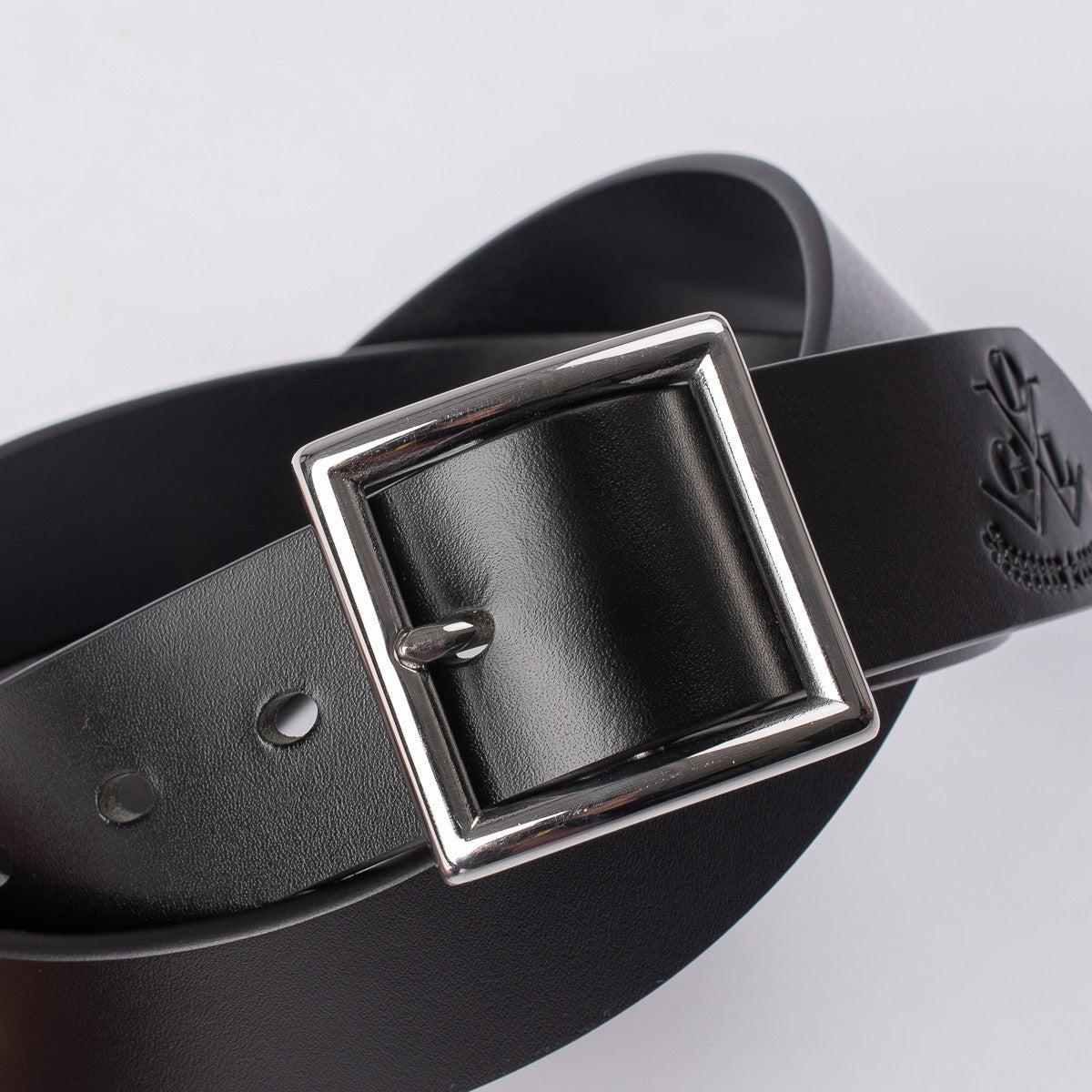 Obbi Good Label | OGL-BELT-FULL-VTG | Vintage 1.5" Leather Belt | Black