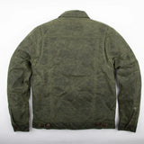 Freenote | RJ-1 Olive | Riders jacket | Waxed canvas | blue lining | Olive