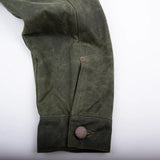 Freenote | RJ-1 Olive | Riders jacket | Waxed canvas | blue lining | Olive