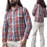 Indigofera | Webster | Cotton Flannel | Blue / White / Pink
