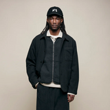 Merz b. Schwanen | VEST01PAD.98.4 | Padded Cotton Zip Vest | Black
