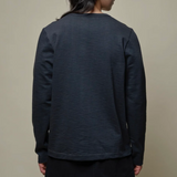 Merz b. Schwanen | Men's loopwheeled Longsleeve schwer | 380g/qm | relaxed Fit | 98 charcoal