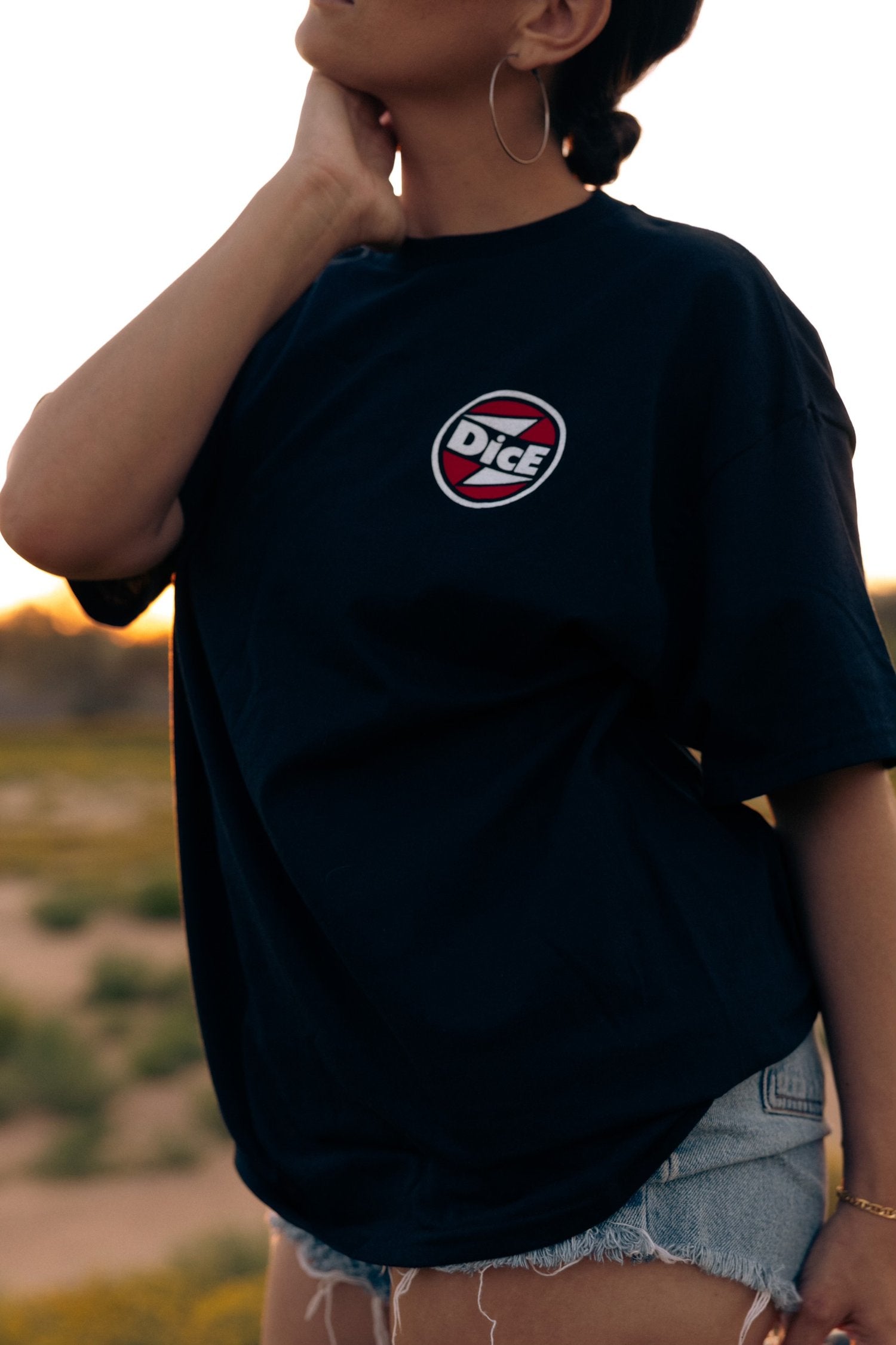 Dice Magazine | black logo tee