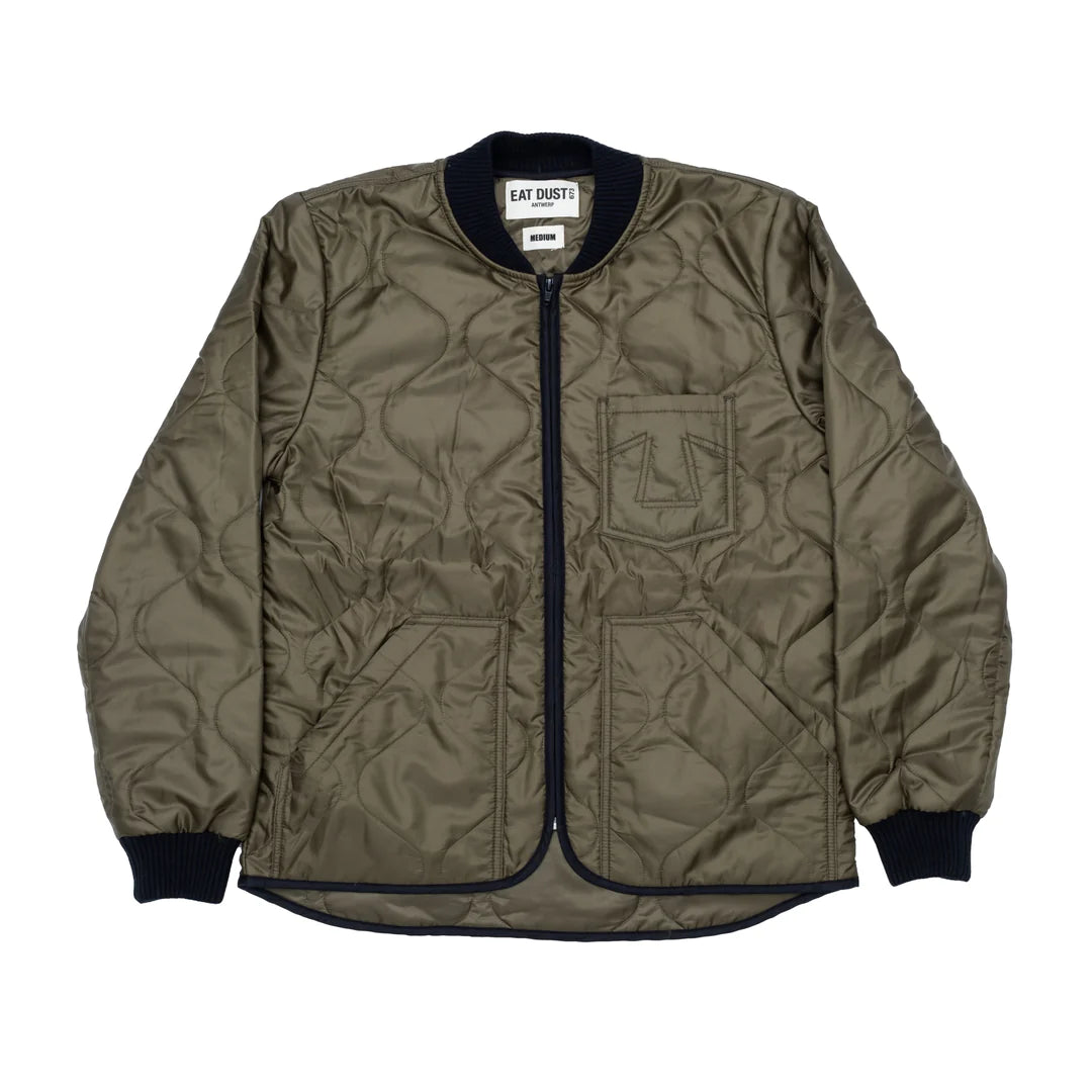 Eat Dust | Type 2 Frostbite | Quilted Nylon Jacket | Khaki