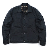 Freenote | RJ-1 Black | Riders jacket | Waxed canvas | olive / black Lining | Black