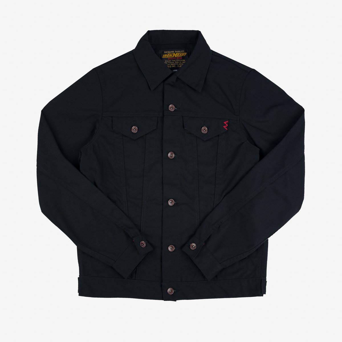 Iron Heart | IHJ-133-BLK | 10oz TC Duck Modified Type III Jacket - Black