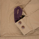 Iron Heart | IHJ-144-BEI | 12oz Kurashikizome® Twill Work Jacket | Beige