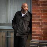 Iron Heart | IHM-39-BLK | Military Serge A2 Deck Jacket | Black
