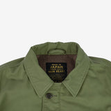 Iron Heart | IHM-39-OLV | Military Serge A2 Deck Jacket | Olive