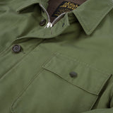 Iron Heart | IHM-39-OLV | Military Serge A2 Deck Jacket | Olive