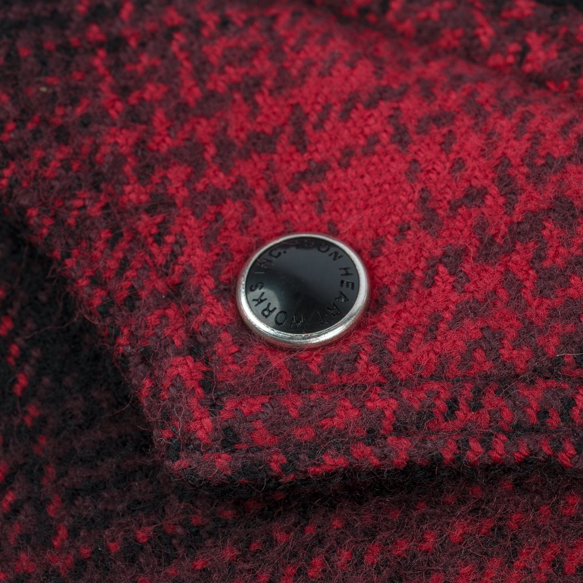 Iron Heart | IHSH-264-RED | Ultra Heavy Flannel Ombré Check Western Shirt | Red/Black