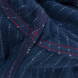 Iron heart | IHSH-401-NAV | 12oz Ultra Heavy Flannel Chalk Stripe Western Shirt | Navy
