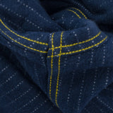 Iron Heart | IHSH-402-NAV | 12oz Ultra Heavy Flannel Chalk Stripe Work Shirt | Navy