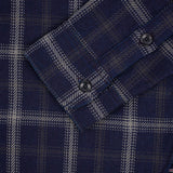 Iron Heart | IHSH-412-YEL | 9oz Selvedge Indigo Check Flannel Work Shirt | BLK