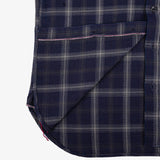 Iron Heart | IHSH-412-YEL | 9oz Selvedge Indigo Check Flannel Work Shirt | BLK
