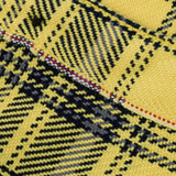 Iron Heart | IHSH-412-YEL | 9oz Selvedge Indigo Check Flannel Work Shirt | Yellow