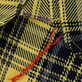 Iron Heart | IHSH-412-YEL | 9oz Selvedge Indigo Check Flannel Work Shirt | Yellow