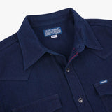 Iron Heart |  IHSH-413-IND | 5oz Selvedge Dobby Cloth Western Shirt | Indigo