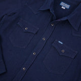 Iron Heart |  IHSH-413-IND | 5oz Selvedge Dobby Cloth Western Shirt | Indigo