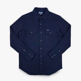Iron Heart |  IHSH-413-IND | 5oz Selvedge Dobby Cloth Western Shirt | Indigo