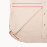 Iron Heart | IHSH-414-WHT | 9oz Cotton Linen Work Shirt | Off White