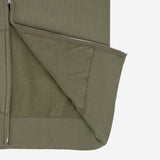 Iron Heart | IHSW-10-OLV | 14oz Ultra Heavyweight Loopwheel Cotton Zippered Hoodie | Olive