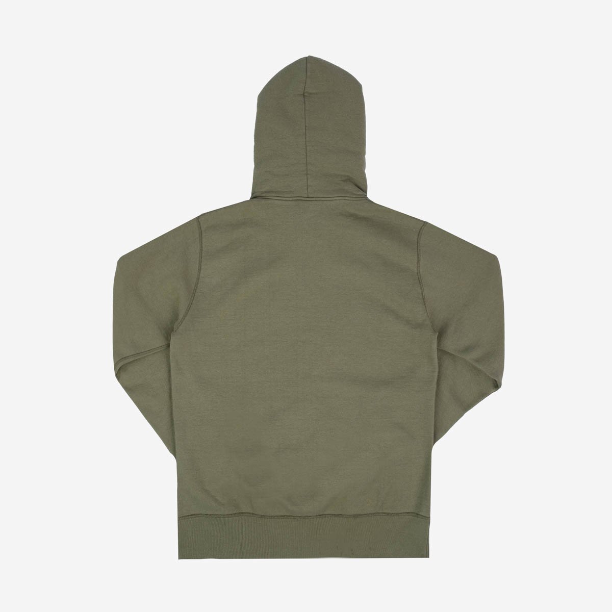 Iron Heart | IHSW-10-OLV | 14oz Ultra Heavyweight Loopwheel Cotton Zippered Hoodie | Olive