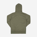 Iron Heart | IHSW-10-OLV | 14oz Ultra Heavyweight Loopwheel Cotton Zippered Hoodie | Olive