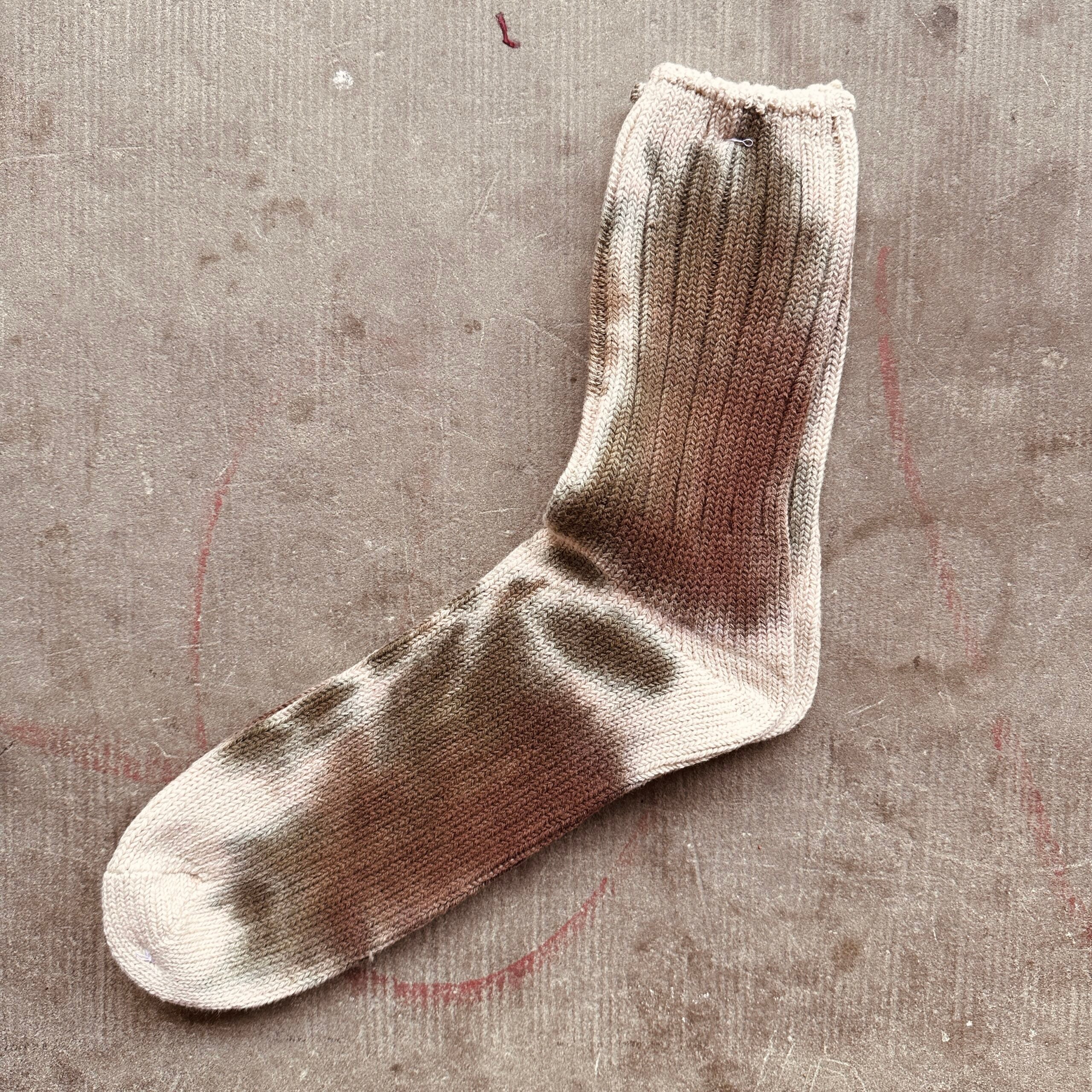 Anonymous Ism | Scatter Dye Crew Sock | Brown
