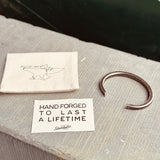 Studebaker Metals | Heavyweight Workshop Cuff | Work Patina | Sterling Silver