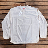 Fullcount | 5222LH-21 | Flat Seam Heavy Weight Long sleeve Henley | Ecru