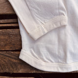 Fullcount | 5222LH-21 | Flat Seam Heavy Weight Long sleeve Henley | Ecru
